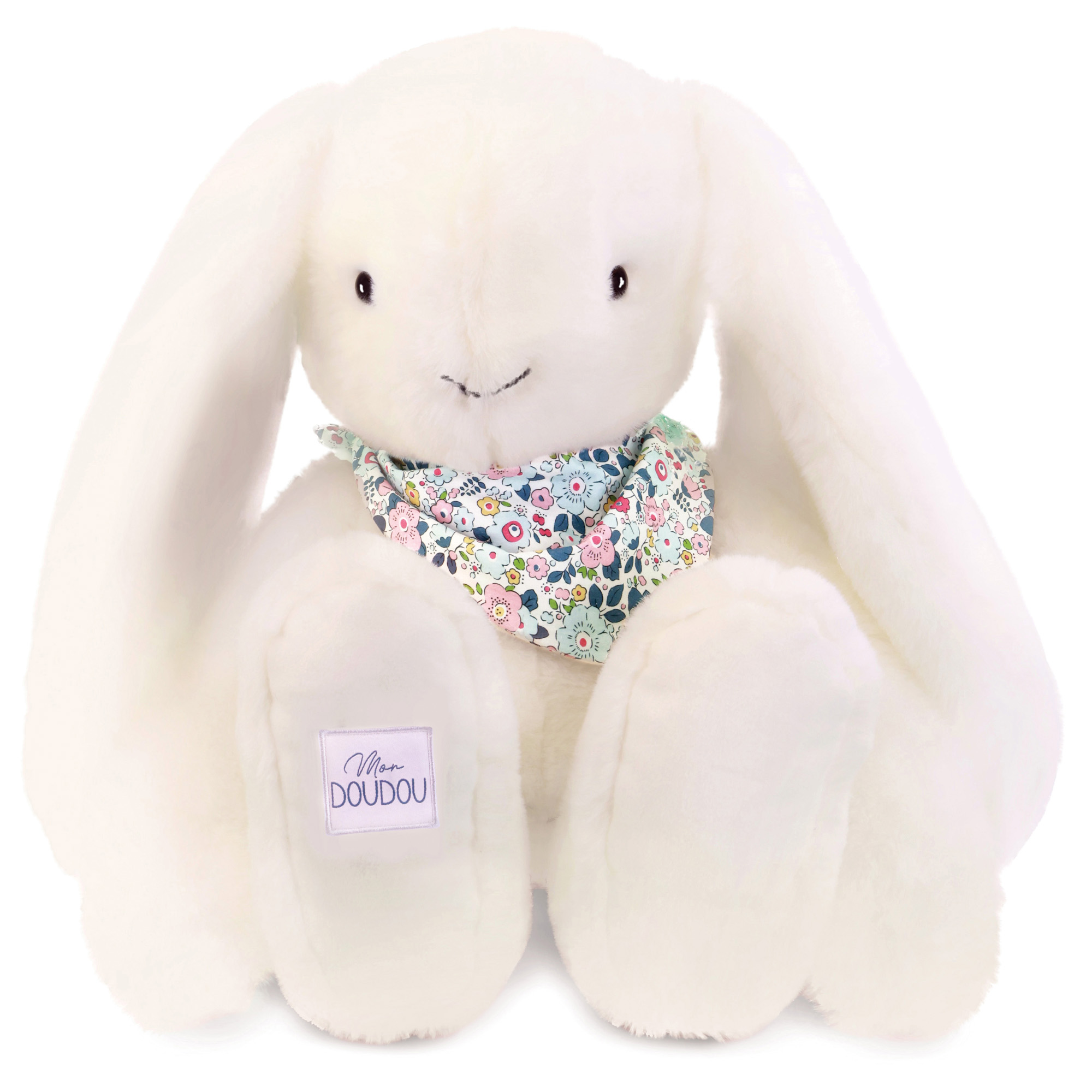 DOUDOU ET COMPAGNIE Coniglio Morbido Bianco 50 cm - Peluche Gigante - immagine 1