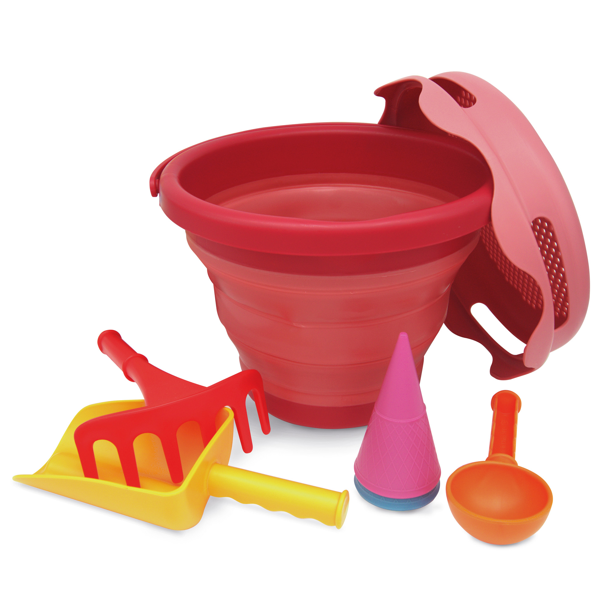 COMPACT TOYS Secchiello Pieghevole in Silicone - Salvaspazio - immagine 1