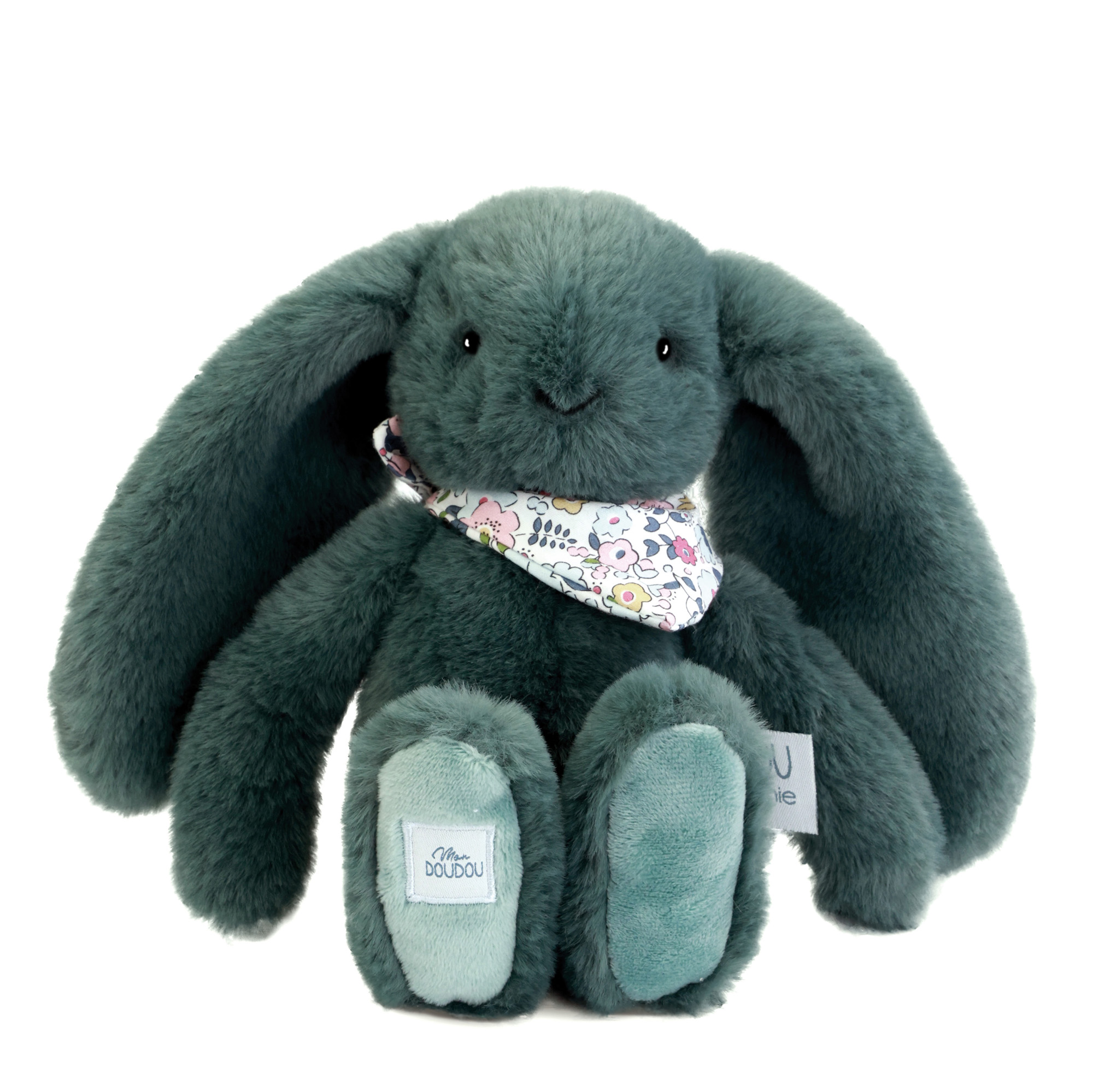 DOUDOU ET COMPAGNIE Coniglio Morbido Eucalipto 25 cm - Peluche - immagine 1