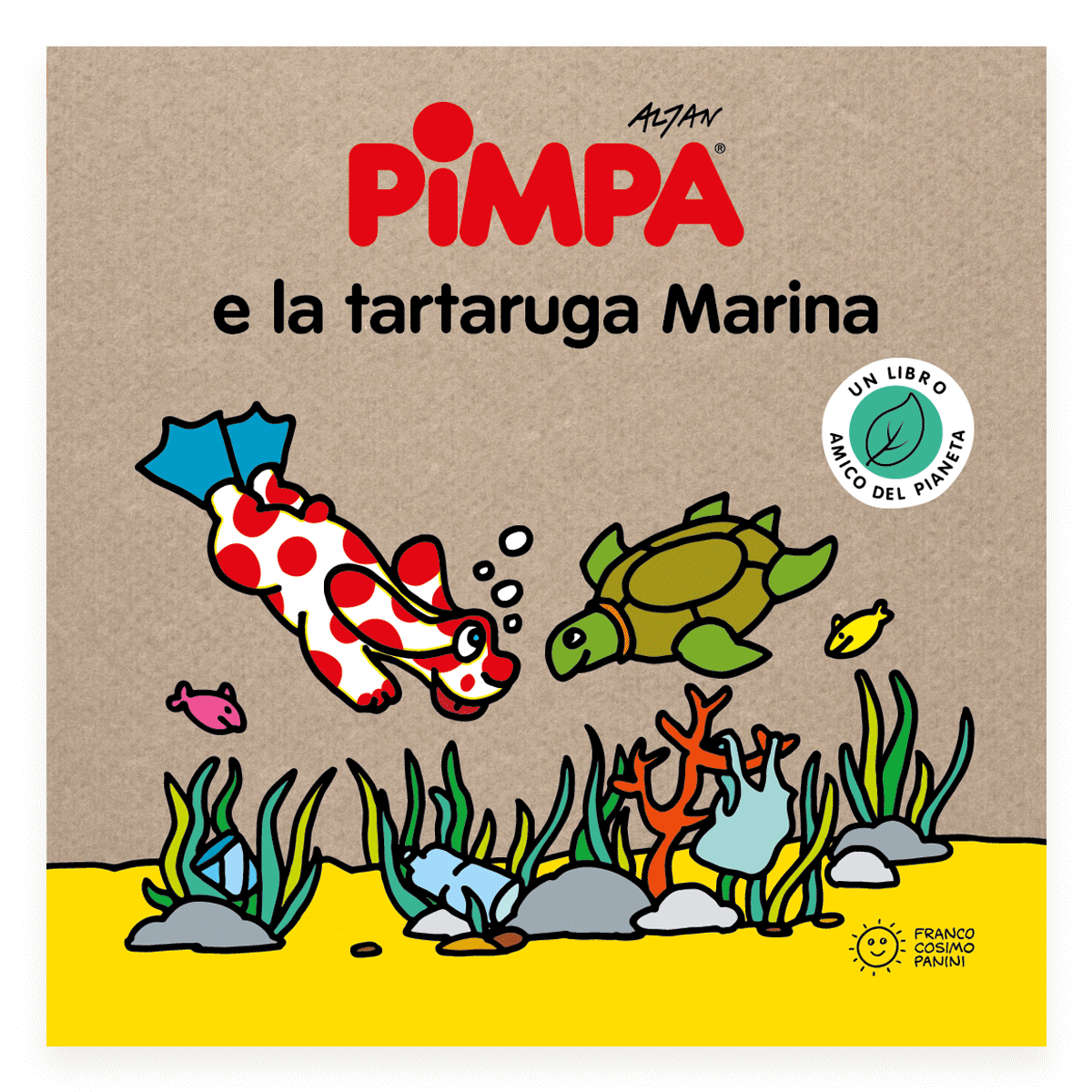PANINI Pimpa e la Tartaruga Marina - Cartone Riciclato - immagine 1