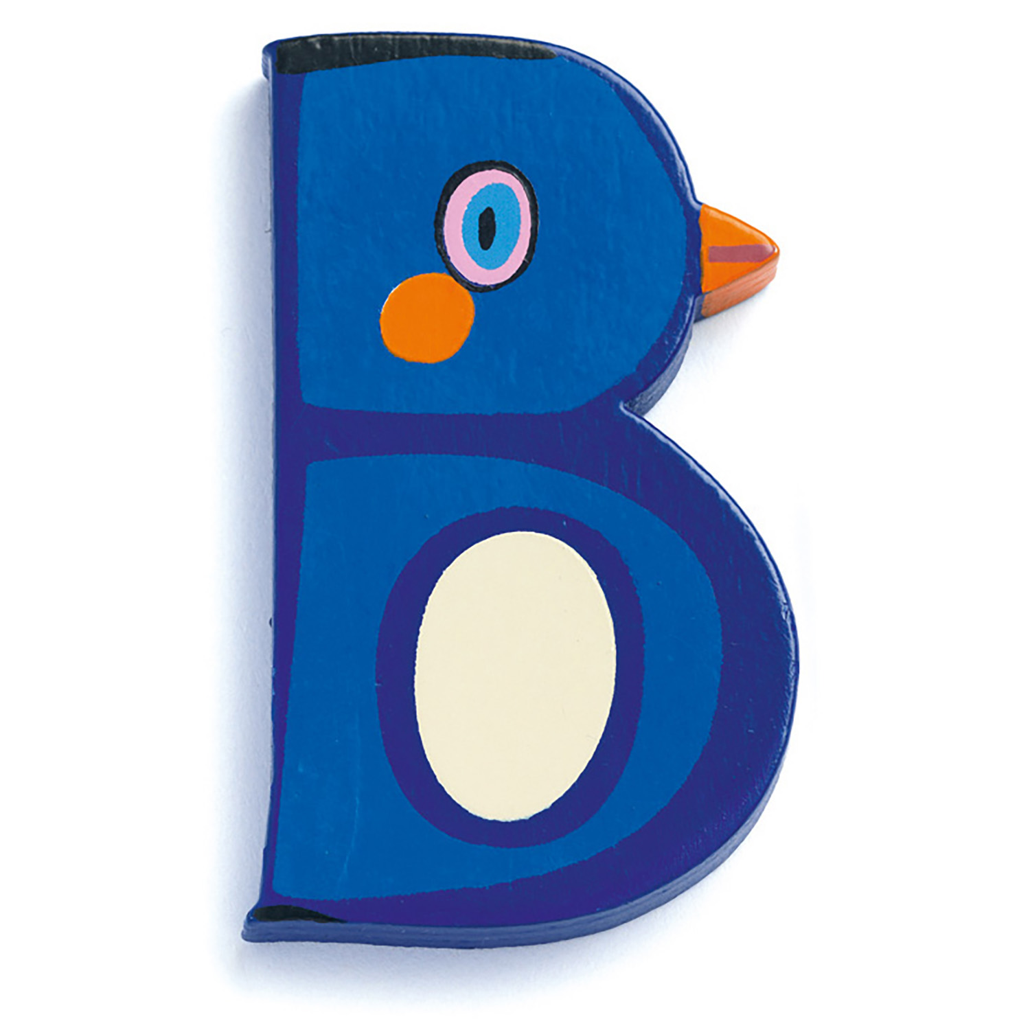 DJECO Lettera B in Legno - Lettere Animali per Porta Cameretta - Decorazione Nome - immagine 1