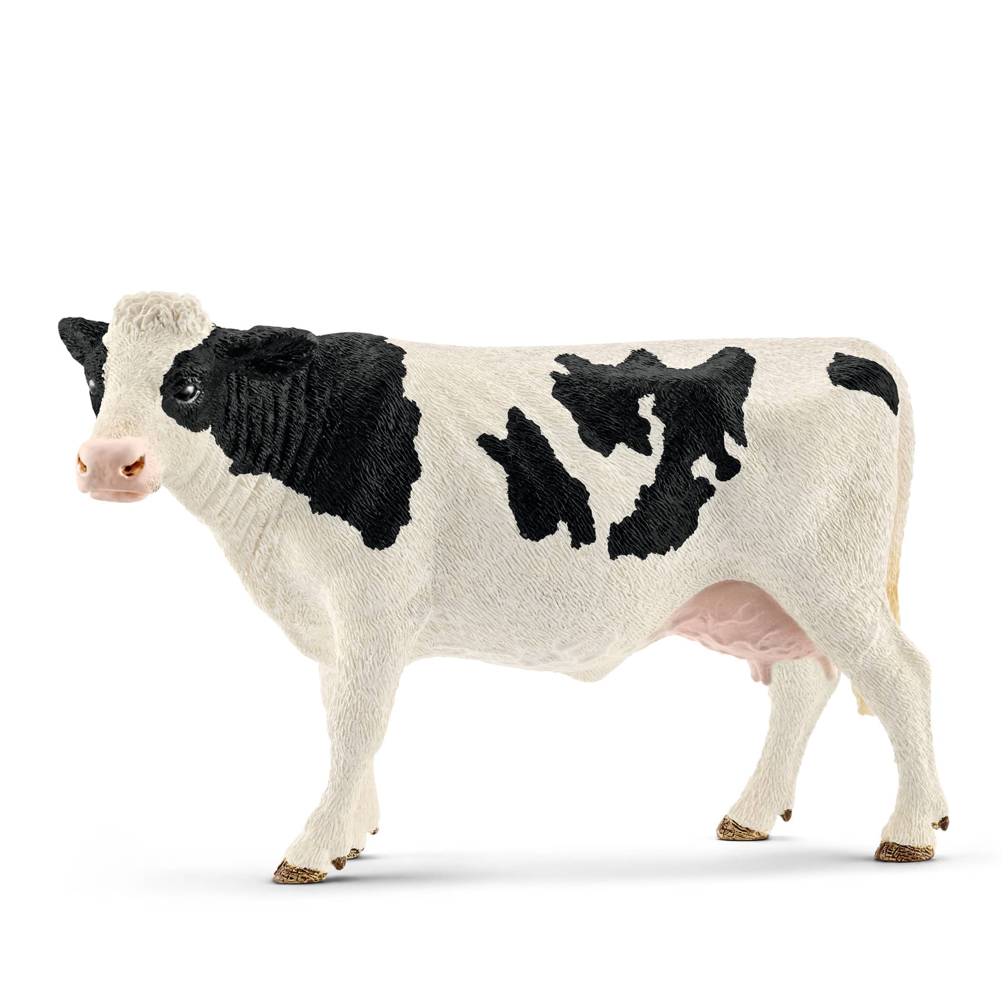 SCHLEICH Mucca Holstein - Modellino Animale Fattoria Farm World - immagine 1