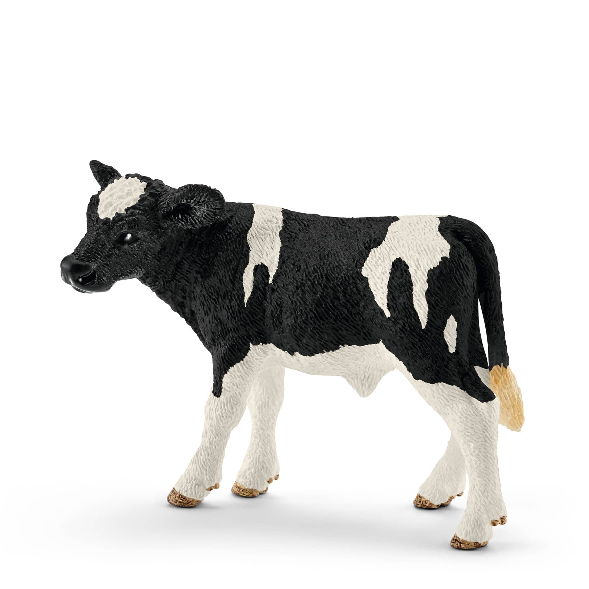 SCHLEICH Vitello Holstein - Modellino Mucca Farm World - immagine 1