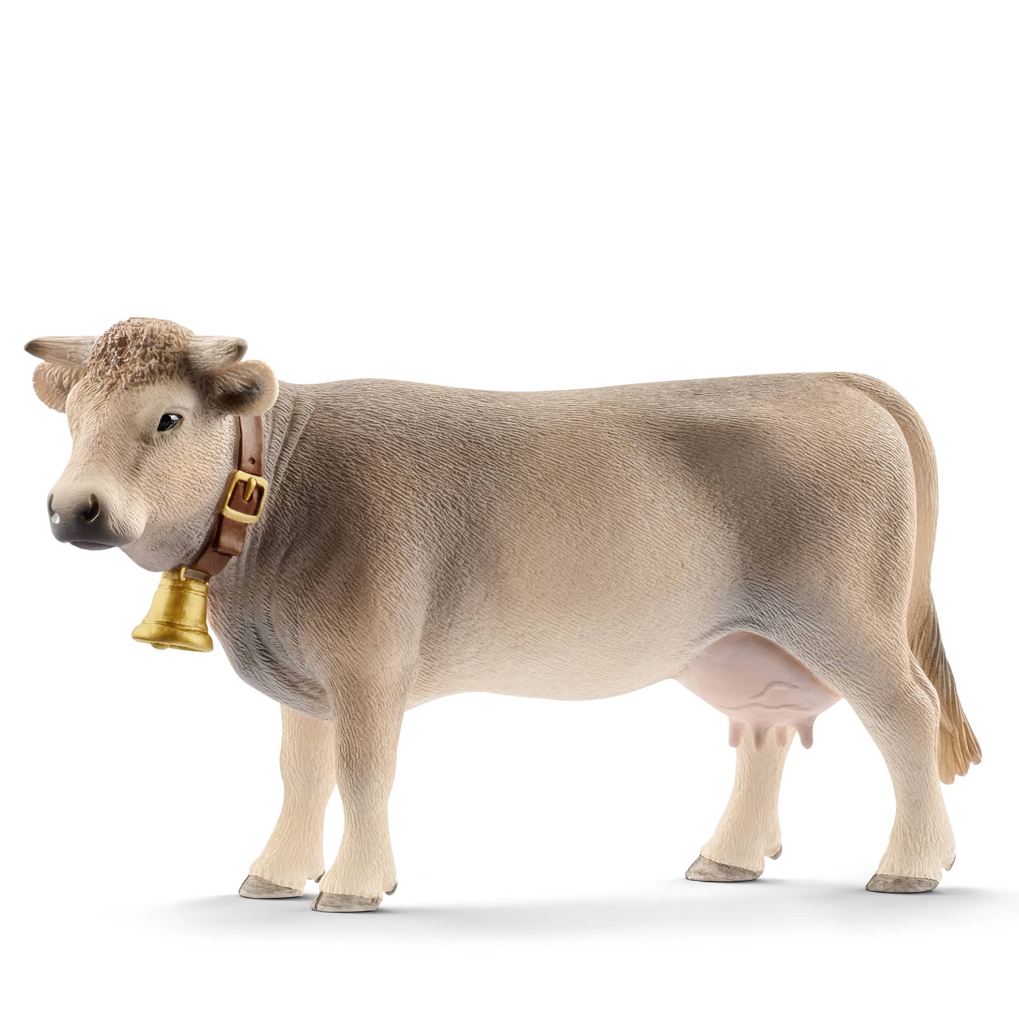 SCHLEICH Mucca Bruna Alpina - Modellino Animale Farm World - immagine 1