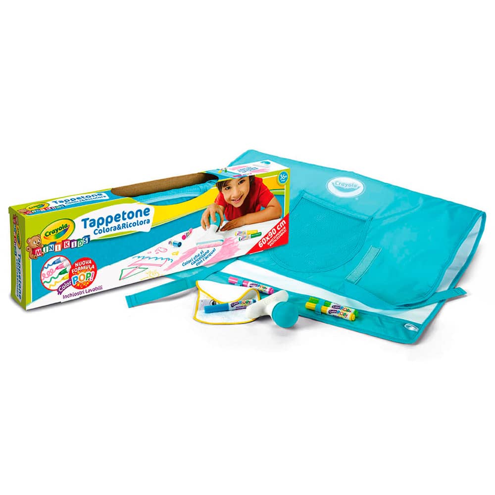 CRAYOLA Tappetone Colora e Ricolora - Grande Superficie Disegno Cancellabile - immagine 1