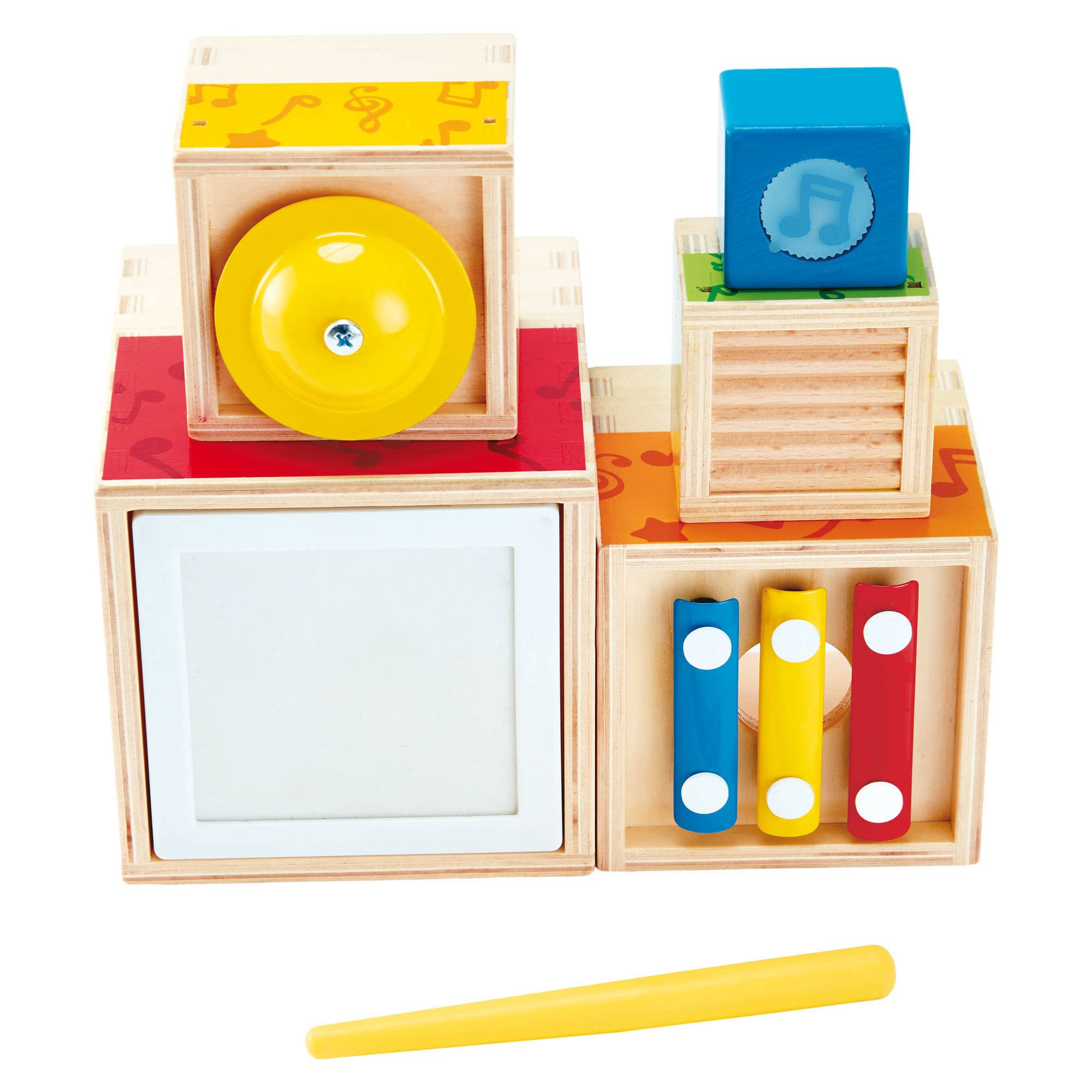 HAPE Completo Musicale Impilabile - Set Percussioni in Legno - immagine 1