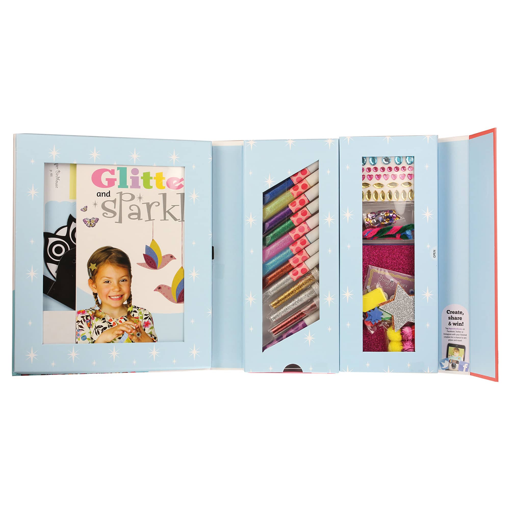 SPICEBOX Kit Disegno Glitter & Sparkle - Set Creativo Brillante - immagine 1