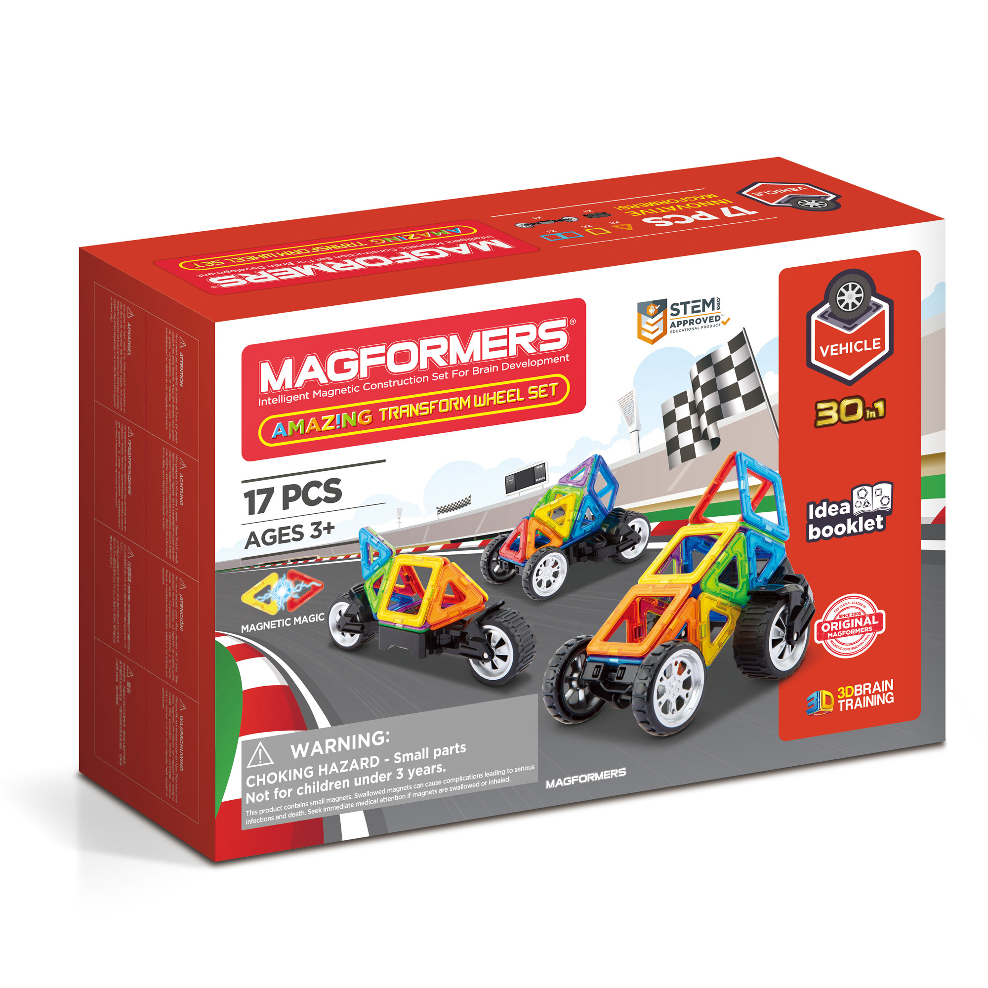 MAGFORMERS Set Veicoli con Ruote Snodate - Costruzioni Magnetiche - immagine 1
