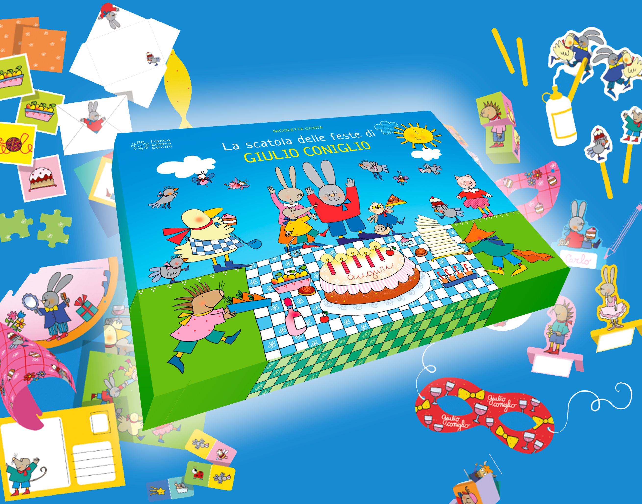 PANINI La Scatola delle Feste di Giulio Coniglio - Kit Party - immagine 1
